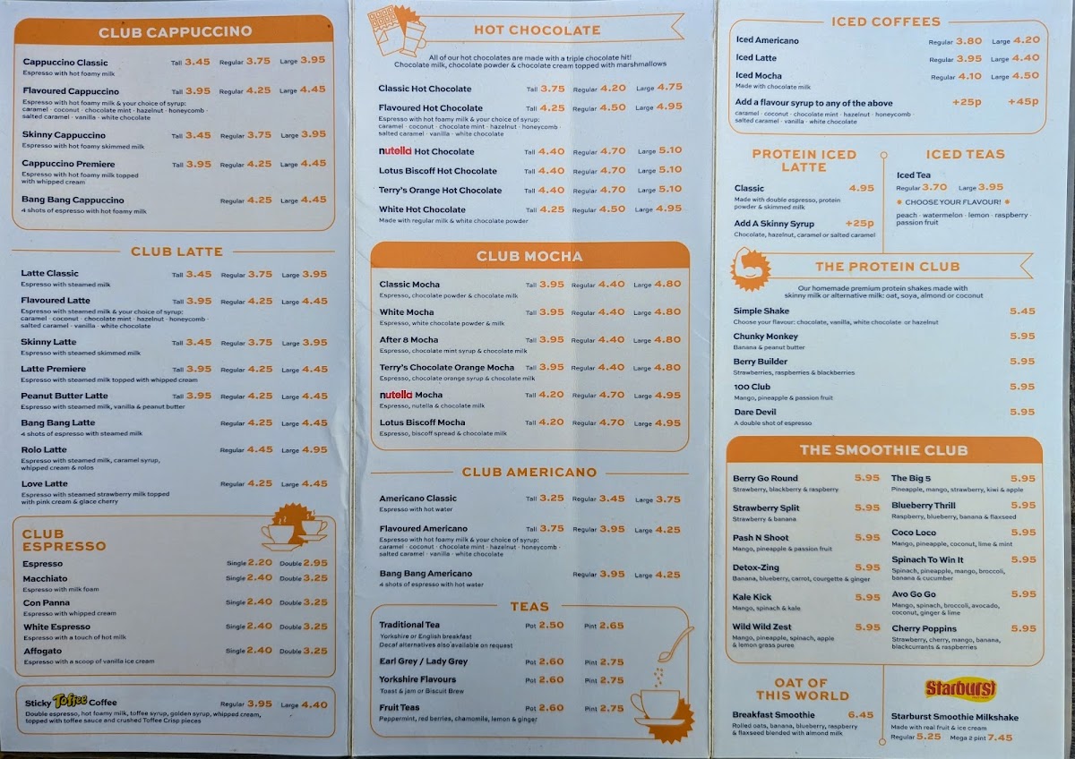 The Caffeine Club Menu - Image 2